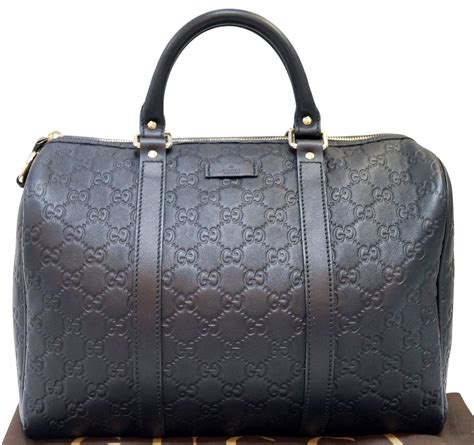 gucci vintage web boston bag black leather|gucci microguccissima boston bag.